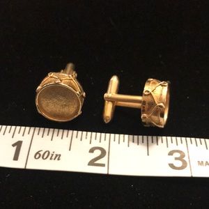 3/$15 ⭐️ Vintage swank cuff links- gold tone. Fun and fancy! Cufflinks (L)